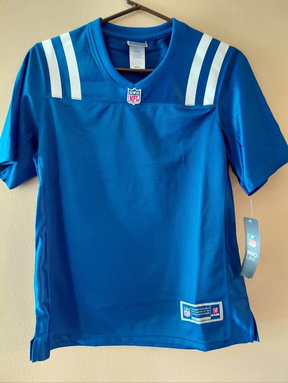 NFL New York Giants Pro Line Jersey Blue white customizable unisex Sm Med Large
